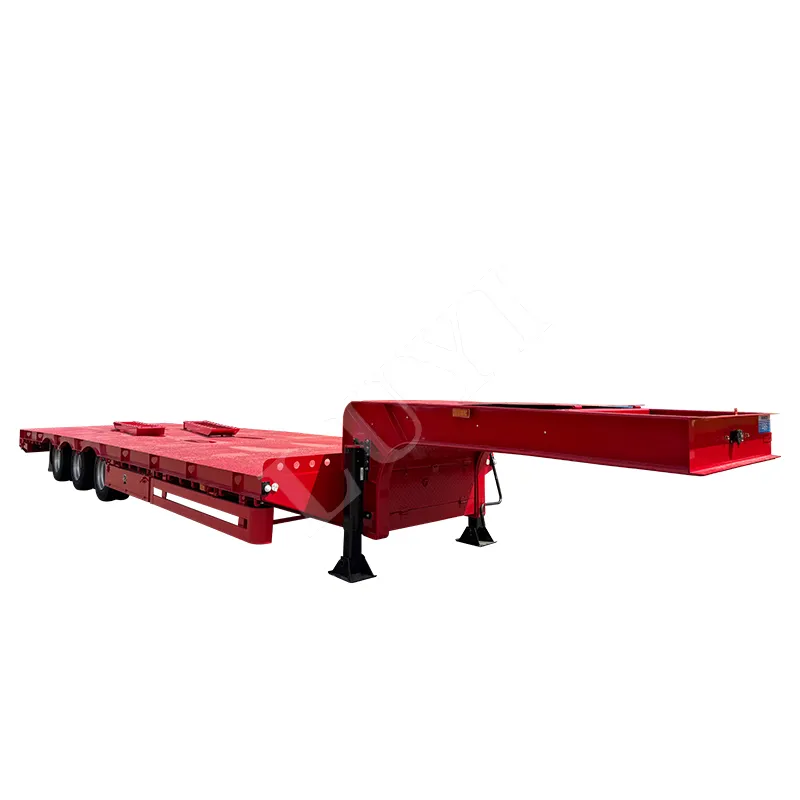 3‑axle 11m low‑bed semi‑trailer with 30‑60 tons load capacity