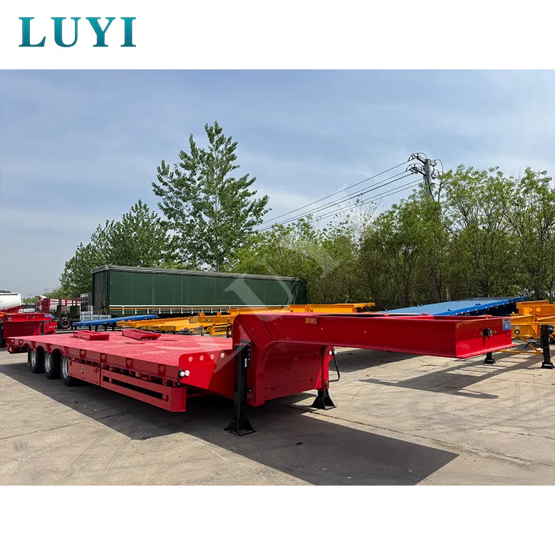3‑axle 11m low‑bed semi‑trailer with 30‑60 tons load capacity
