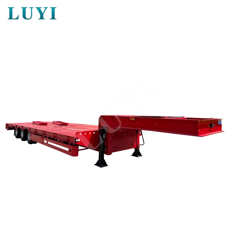 3‑axle 11m low‑bed semi‑trailer with 30‑60 tons load capacity