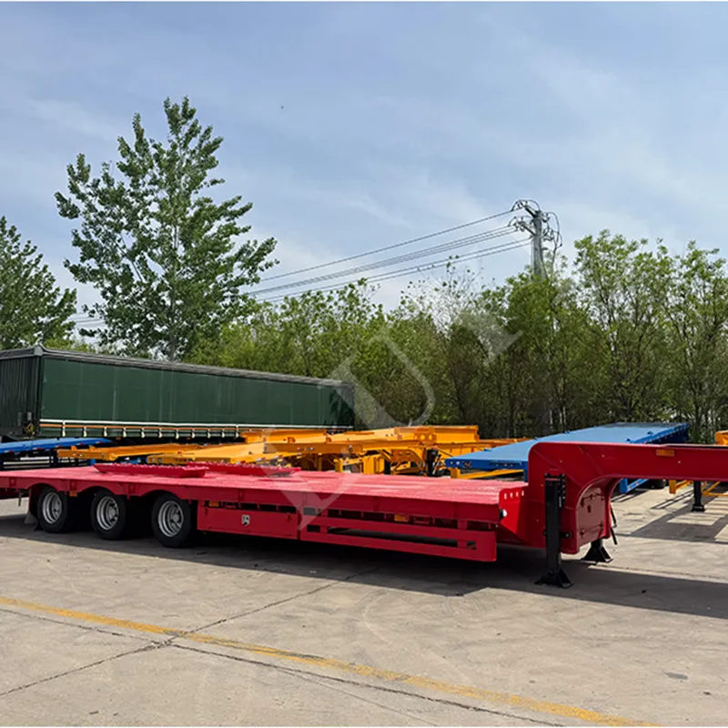 3‑axle 11m low‑bed semi‑trailer with 30‑60 tons load capacity