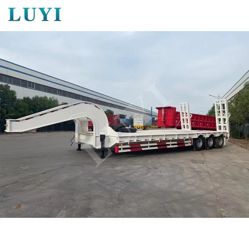 3‑axle low‑bed semi‑trailer