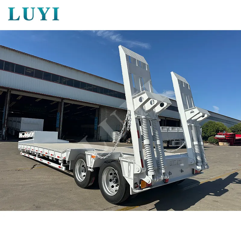 two‑axle low‑bed semi‑trailer