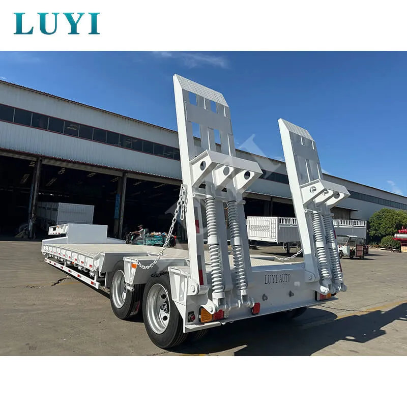 two‑axle low‑bed semi‑trailer