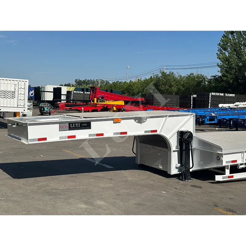 two‑axle low‑bed semi‑trailer