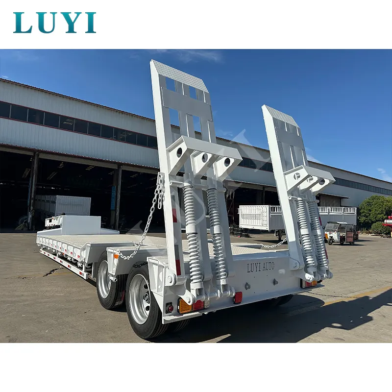 two‑axle low‑bed semi‑trailer