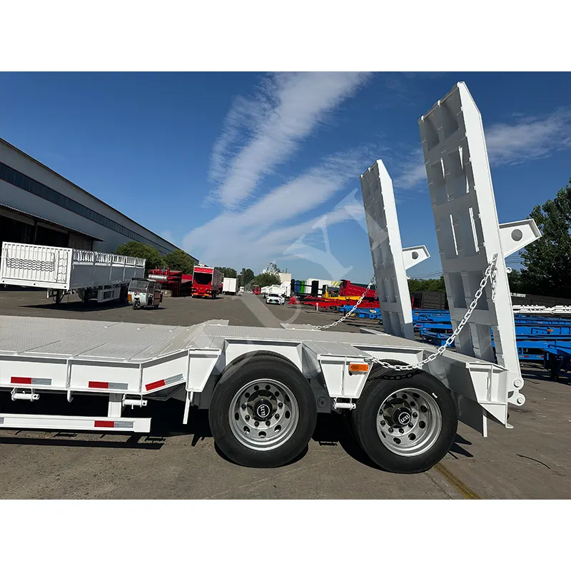 two‑axle low‑bed semi‑trailer