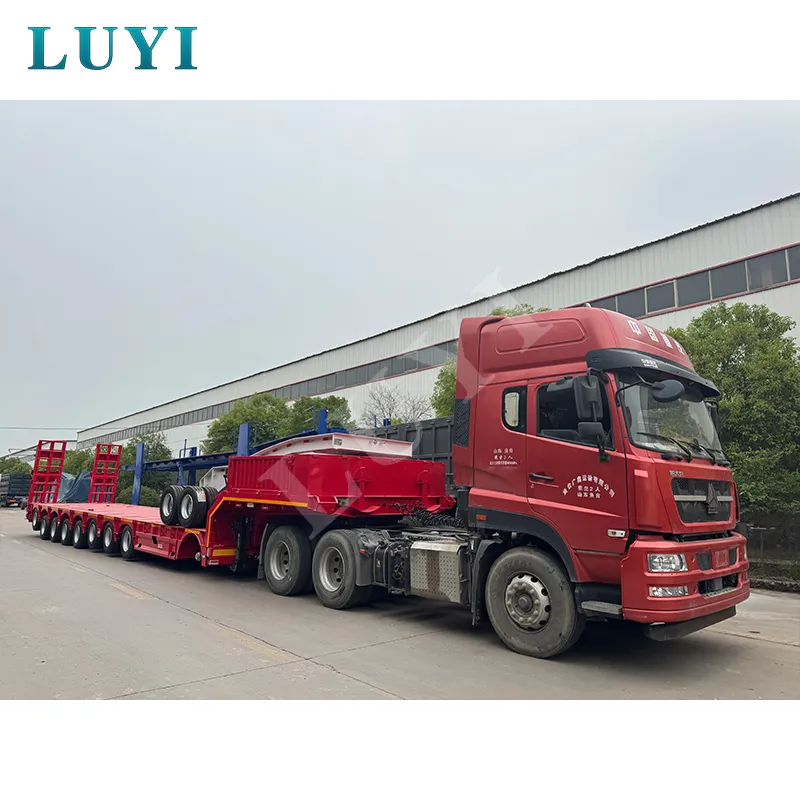 8‑axle low‑bed semi‑trailer