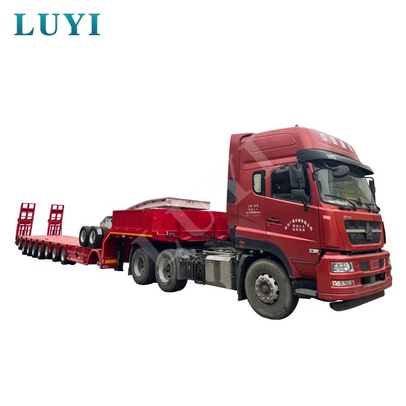 8‑axle low‑bed semi‑trailer