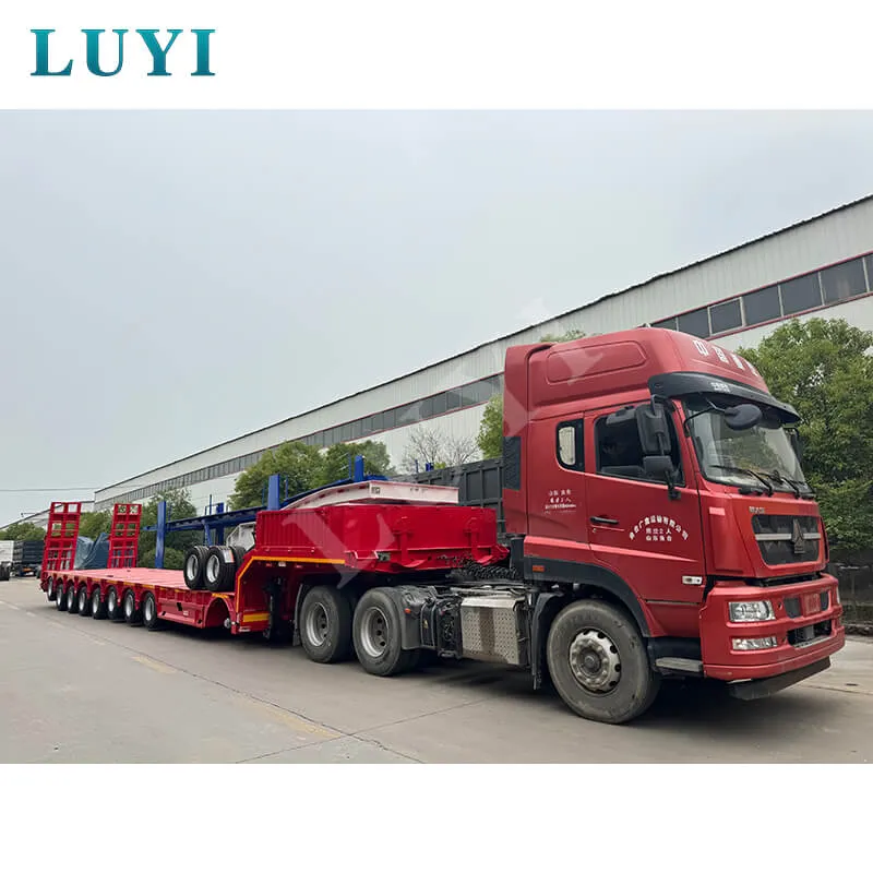 8‑axle low‑bed semi‑trailer