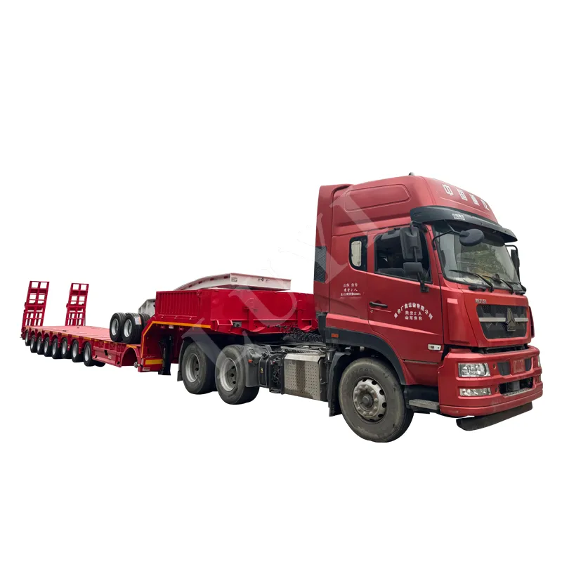 8‑axle low‑bed semi‑trailer