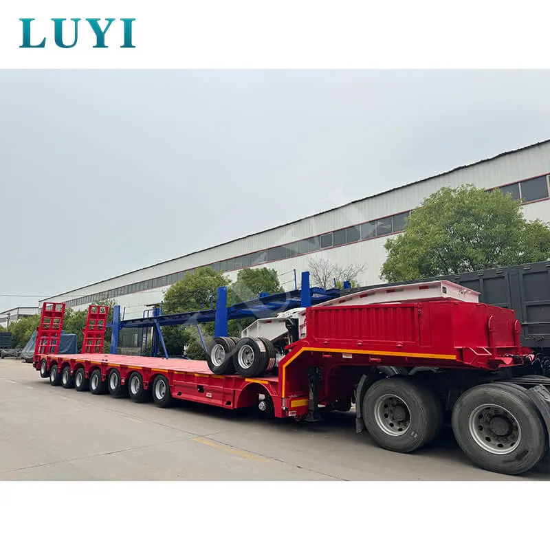 8‑axle low‑bed semi‑trailer