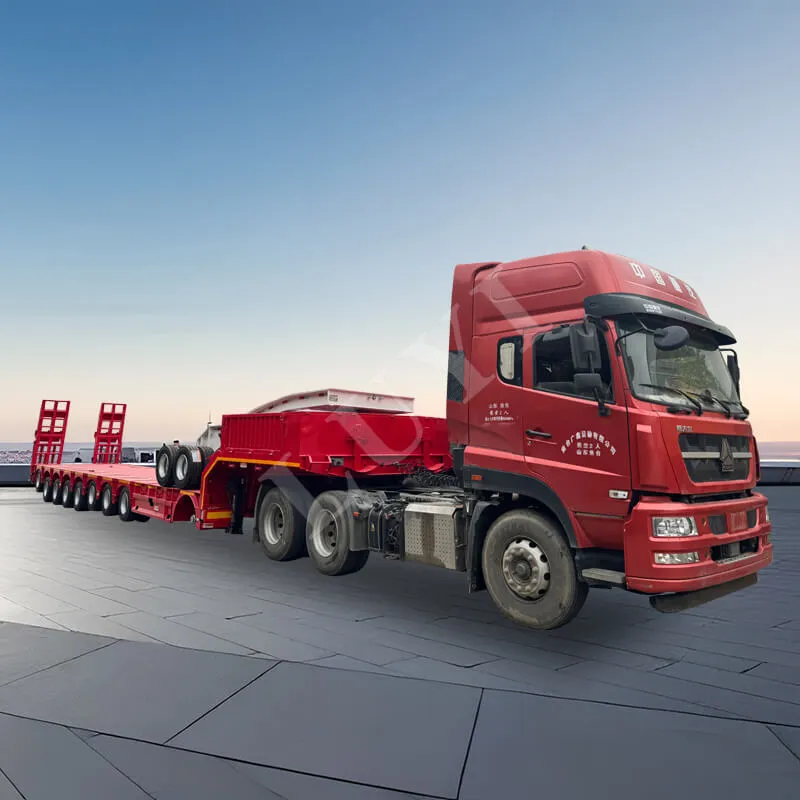8‑axle low‑bed semi‑trailer