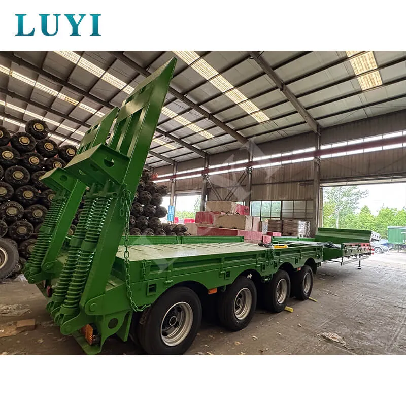 4‑axle low‑bed semi‑trailer