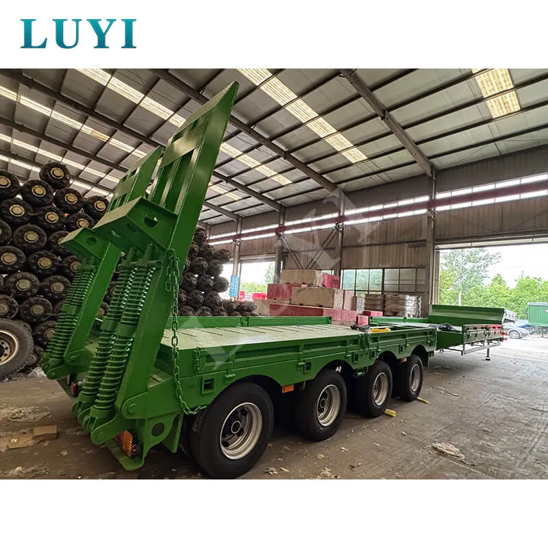 4‑axle low‑bed semi‑trailer