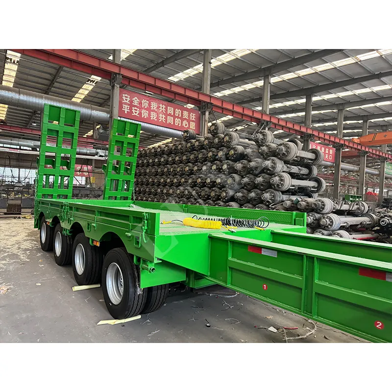 4‑axle low‑bed semi‑trailer