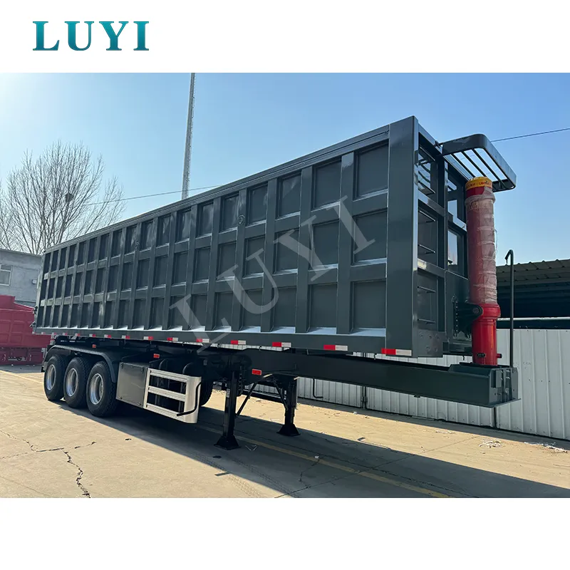 3‑axle rear‑tipping semi‑trailer