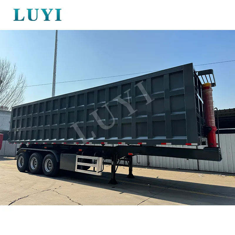 3‑axle rear‑tipping semi‑trailer