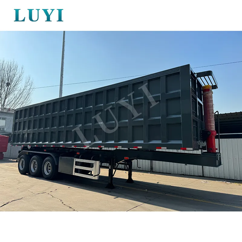 3‑axle rear‑tipping semi‑trailer