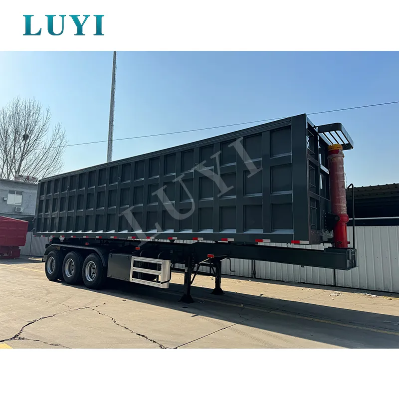 3‑axle rear‑tipping semi‑trailer