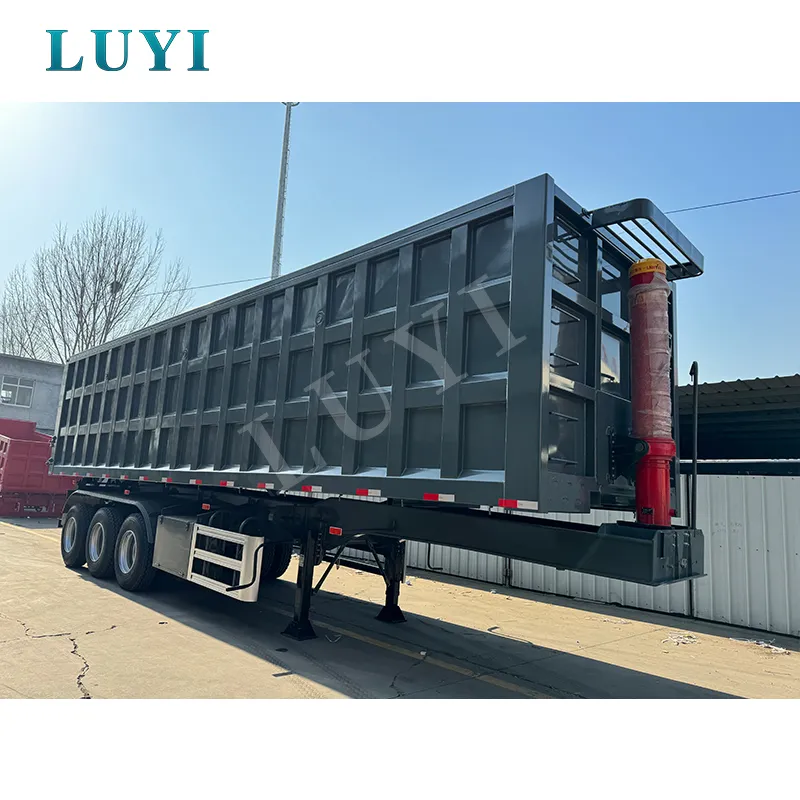3‑axle rear‑tipping semi‑trailer
