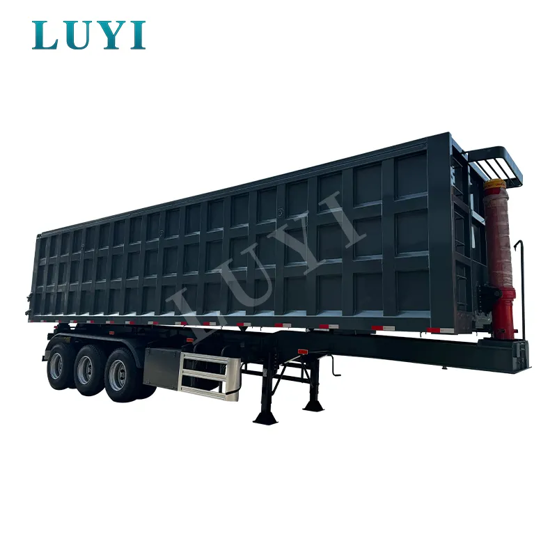 3‑axle rear‑tipping semi‑trailer