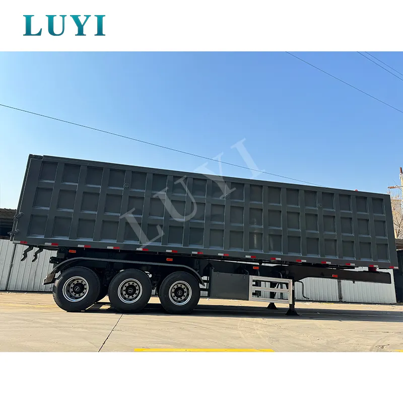 3‑axle rear‑tipping semi‑trailer