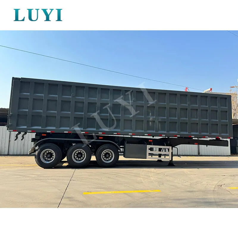 3‑axle rear‑tipping semi‑trailer