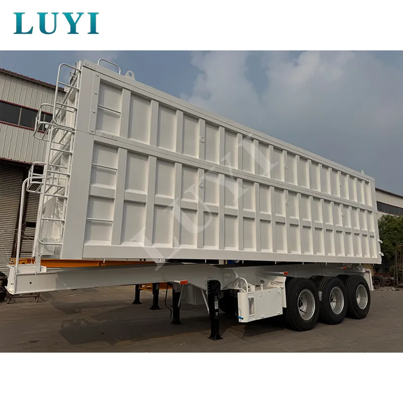 3‑axle rear‑tipping semi‑trailer