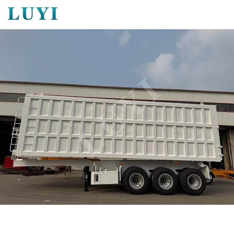 3‑axle rear‑tipping semi‑trailer