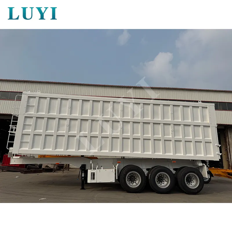 3‑axle rear‑tipping semi‑trailer