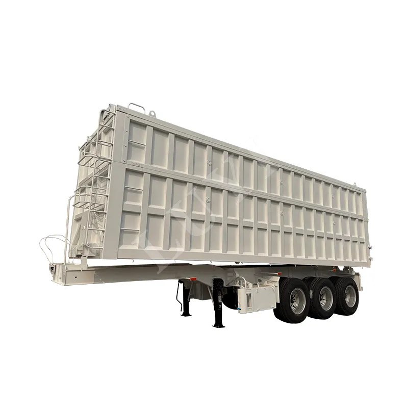 3‑axle rear‑tipping semi‑trailer