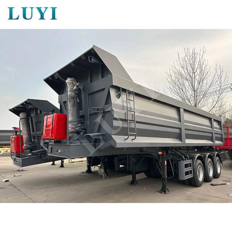 3 axle U-type rear tipper semi-trailer