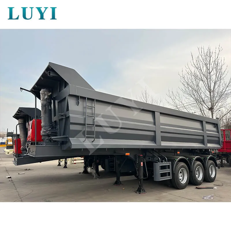 3 axle U-type rear tipper semi-trailer