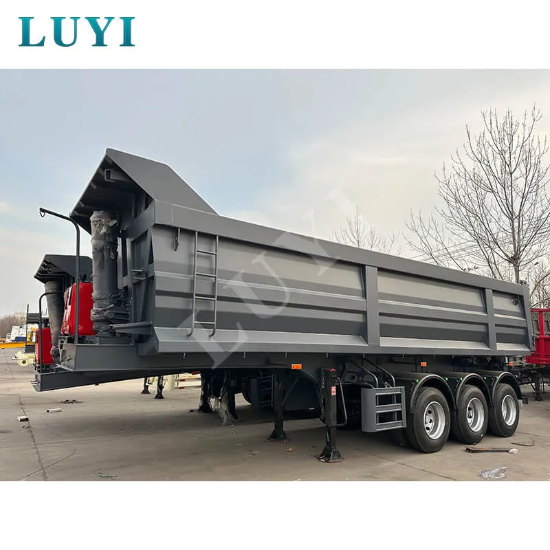 3 axle U-type rear tipper semi-trailer