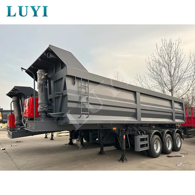 3 axle U-type rear tipper semi-trailer