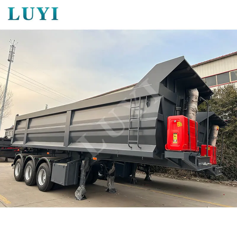 3 axle U-type rear tipper semi-trailer
