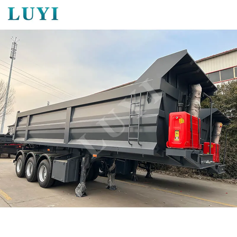 3 axle U-type rear tipper semi-trailer
