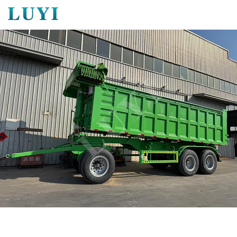 drawbar rear tipper semi-trailer
