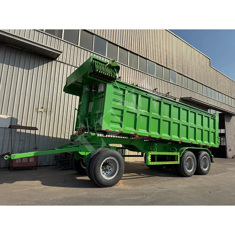 drawbar rear tipper semi-trailer