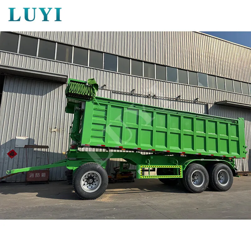 drawbar rear tipper semi-trailer