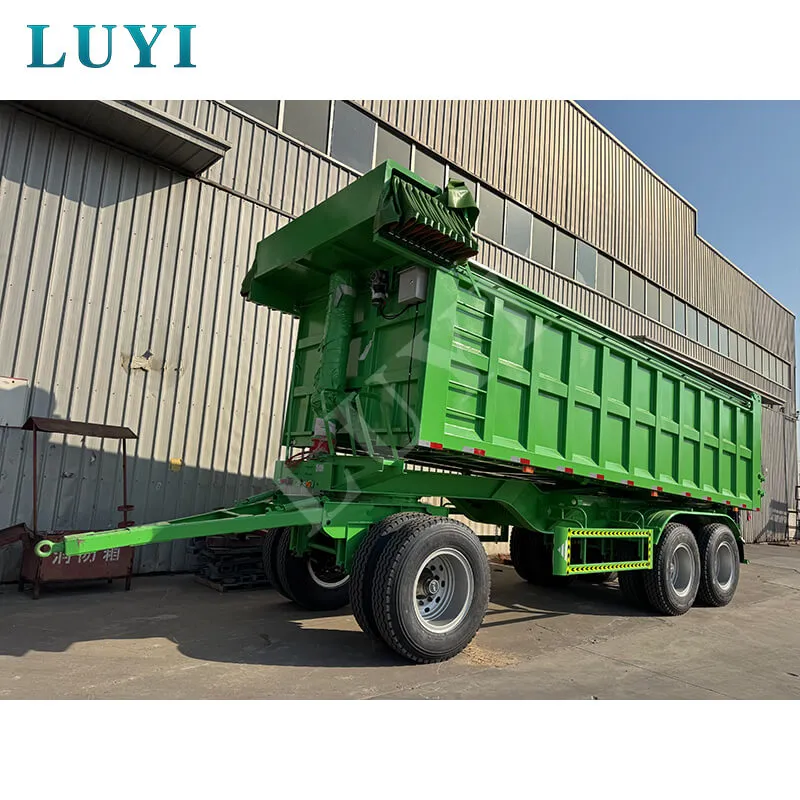drawbar rear tipper semi-trailer