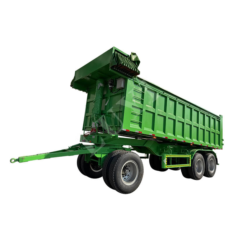 drawbar rear tipper semi-trailer