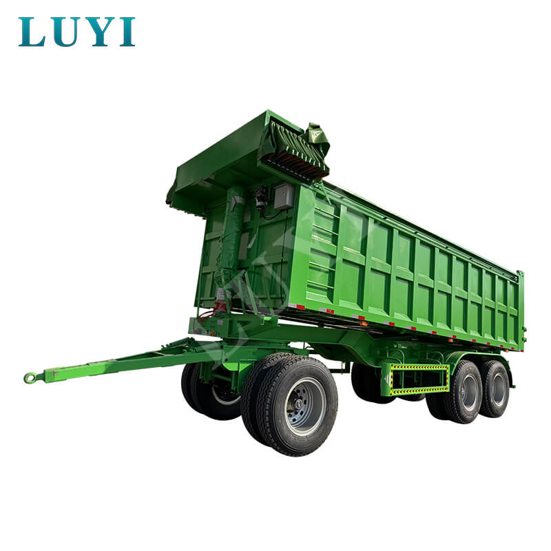 drawbar rear tipper semi-trailer