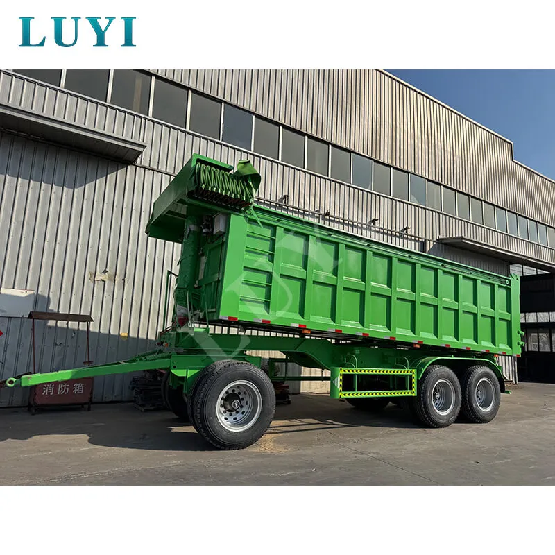 drawbar rear tipper semi-trailer