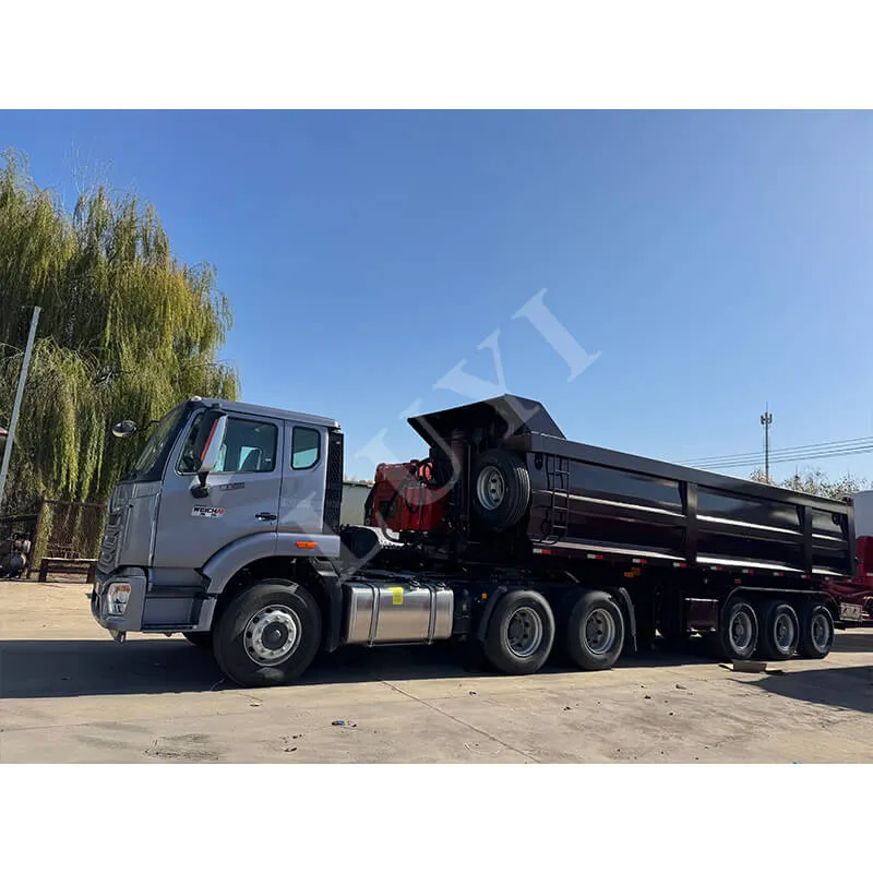 3 axle U-type rear tipper semi-trailer
