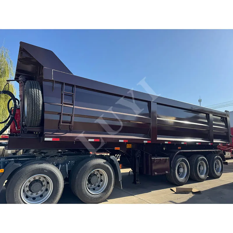3 axle U-type rear tipper semi-trailer