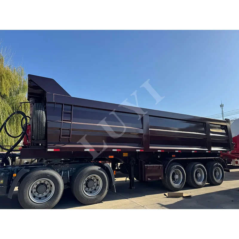 3 axle U-type rear tipper semi-trailer