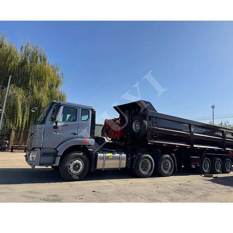 3 axle U-type rear tipper semi-trailer