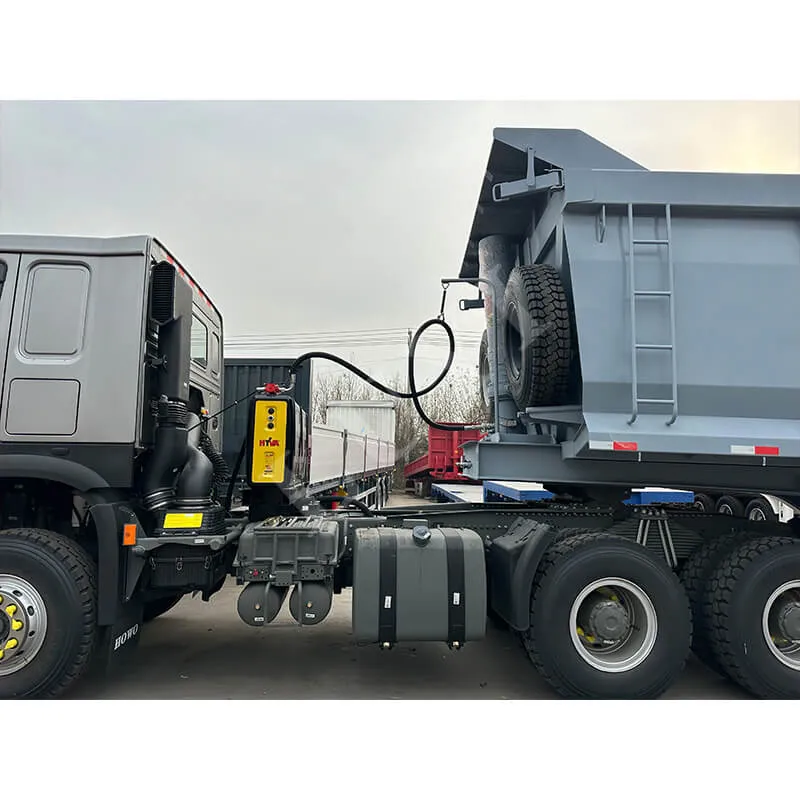 three-axle rectangular rear tipper semi-trailer
