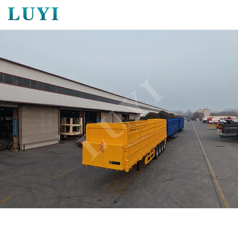 four-axle side tipping semi-trailer